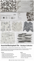 Assorted Backsplash tile