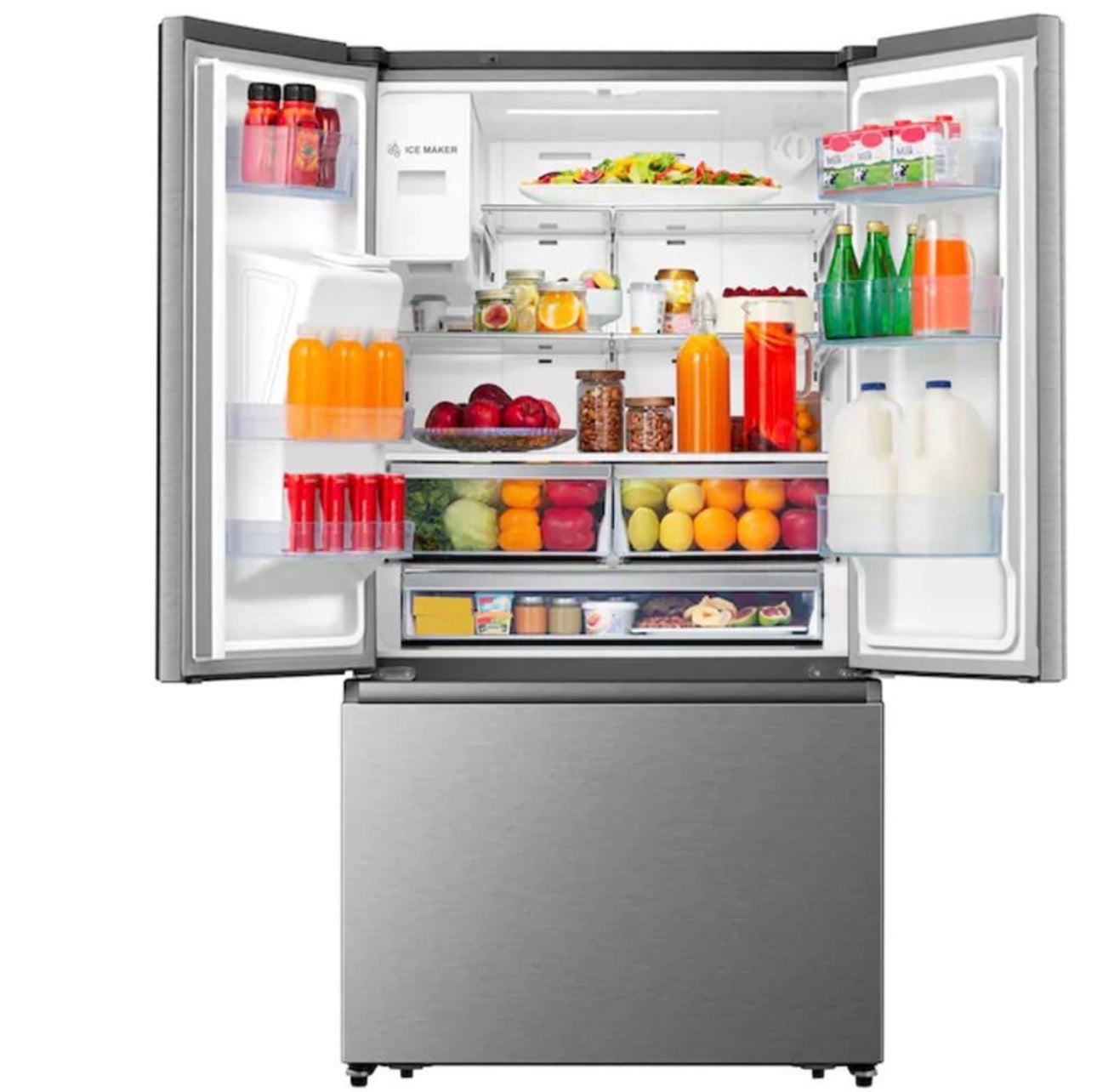 🚨 NEW OPEN BOX – Hisense 25.4 Cu. Ft. French Door Refrigerator – $949 OBO 🚨
